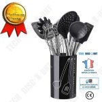Td� 8 pcs kit ustensiles de cuisine, set spatule en silicone, batterie de cuisine antiadh�sive anti ...