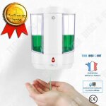 Td� 800ml distributeur automatique mural savon liquide rechargeable nettoyage accessoire salle de bain ...