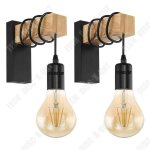 Td� applique murale en fer forg� en bois applique murale en verre minimaliste moderne salon chambre ...