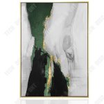 Td� art vert fonc� salon peinture d�corative grand h�tel abstrait peinture � l'huile salon all�e murale ...