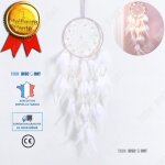 Td� attrape - r�ves voiture blanc plumes v�ritables cadeau enfants sommeil traditionnel chambre d�coration ...