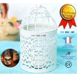 Td� bougeoir bougie cage � oiseaux d�coration en fer forg� chandelier lumi�re aromath�rapie senteur ...