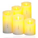 Td� bougies led �lectroniques belle flamme bougeoir sans odeur r�aliste rechargeable avec piles d�coration ...