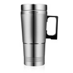 Td bouilloire mug electrique voiture inox cafe alimentaire chaud th avec infuseur isotherme de voyage ...