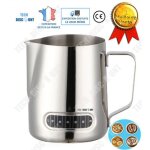 Tdâ® carafe pichet a eau lait acier inoxydable moussage mesure dosage repère echelle mesure accessoire ... Tdâ® carafe pichet a eau lait acier inoxydable moussage mesure dosage repère echelle mesure accessoire ...