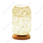 Td� chambre chevet d�coration cr�ative rechargeable led veilleuse ficelle en bois boule de rotin boule ...