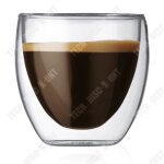 Td coffret de 8 tasse a caf / expresso / espresso en verre - 80ml , set / tasses a caf double paroi, ...