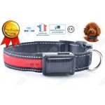 Td� collier chien lumineux solaire led rechargeable usb chat grand personnalis� moyenne taille grand ...