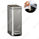Td� corbeille � papier en acier inoxydable corbeille � papier m�nag�re � p�dale avec couvercle cuisine ...