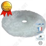 Td� d�coration de no�l blanc pur chute d'eau lapin peluches flocon de neige jupe d'arbre de no�l cheveux ...