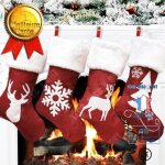 Td� d�coration de no�l pendentif de no�l grand motif de cerf chaussettes de d�coration de no�l chaussettes ...