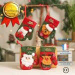 Td� d�coration de no�l petites chaussettes de no�l non tiss�es pendentif sapin de no�l sac de bonbons ...