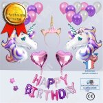 Td� ensemble ballons d�coratifs licorne - ballon anniversaire d�coration kit anniversaire fournitures ...