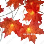 Td� guirlande lumineuse boule photo d�coration ext�rieur int�rieur piles led orange chambre feuille ...