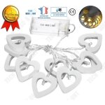Td� guirlande lumineuse coeurs led boules interieur exterieur d�coration anniversaire chambre enfant ...