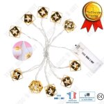 Td� guirlande lumineuse ext�rieur anniversaire int�rieur lanternes dor�ees led boules pile d�coration ...