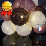 Td� guirlande lumineuse led - 20 boules de coton