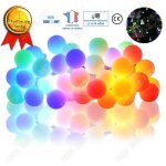 Td� guirlande multicolores lumineuse led boules interieur exterieur lampe anniversaire impermeable chambre ...