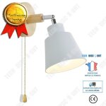 Td� lampe de chevet de chambre a coucher lampe de salle a manger nordique mod�le a glissi�re blanche ...