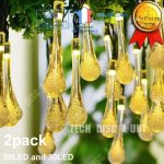 Tdâ® lampe goutte lumineuse de noël d'eau de cristal guirlande lumière led décoration maison sapin cloture ... Tdâ® lampe goutte lumineuse de noël d'eau de cristal guirlande lumière led décoration maison sapin cloture ...