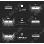 Td lampes solaires applique murale extrieure 80 led pir dtecteur mouvement ip65 pour le jardin scurit ...