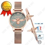 Td� little bee swarovski mouvement japonais montre coffret cadeau live supply dames trendy ceinture bracelet ...