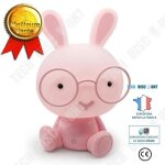 Td� mignon b�b� chambre chevet usb lampe lapin veilleuse led lampe de nuit cadeau de no�l chevet d�cor ...