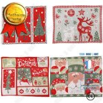 Td� napperons de no�l table familiale ambiance d�coration fournitures d�corations 4 packs