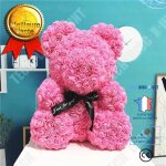 Td� ours en rose fleur saint valentin rose pour cadeau d'anniversaire cadeau de la saint - valentin ...