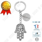 Td� porte - cl�s argent� main de fatma oeil gravure personnalis�e sur m�daille bijou femme id�e cadeau ...