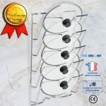 Td porte - couvercle de porte d'armoire support ustensiles cuisine pratique pour couvercles de casserole ...