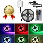 Td� romantique ruban lumineux 5 m�tres 150 smd 5050 rvb bande led strip + t�l�commande � infrarouge ...