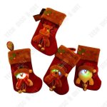 Tdâ® sacs à bonbons pour bas de noël 14 * 21cm 4pcs avec lumière led sacs de cadeaux de noël convient ... Tdâ® sacs à bonbons pour bas de noël 14 * 21cm 4pcs avec lumière led sacs de cadeaux de noël convient ...