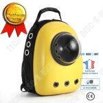 Td sac a dos pour chat chien animal de compagnie transporteur innovant pratique respirant voyage jaune ...
