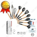 Td� set de cuisine en silicone antiadh�sif, ustensiles de cuisine, ensemble avec crochets en s 11 pi�ces ...