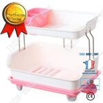 Td� supports mutifonctionnels de plat de drain d'ustensiles de cuisine plats de baguettes de rangement ...