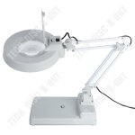 Td� table de travail pliable portable led verrerie lumi�re loupe lampe de table avec eclairage