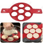 Tdâ® v pancake moule antiadhésif / 7 moules a gâteaux oeufs outil de cuisine facile silicone / accessoires ... Tdâ® v pancake moule antiadhésif / 7 moules a gâteaux oeufs outil de cuisine facile silicone / accessoires ...