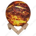 Td� luminaire d�coratif plan�te en feu fire planet d�coration int�rieur lumi�re led batterie �lev�e ...