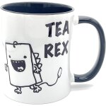 Tea rex tasse imprim�e double face 11oz (noir) - noir