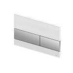 Tece square plaque d'actionnement de chasse d'eau en verre pour technique de rin�age � 2 volumes, 9240802 ...