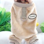 Teddy solid winter clothes que l'ours v�tements une pi�ce pour chiot pull chaud pour animaux de compagnie ...