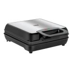 Teesa tsa3224 moule a gauffres 4 gauffre(s) 1100 w noir et acier inoxydable