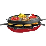 Tefal appareil à raclette 2en1, 4 minis crêpes, 8 coupelles, sans pfoa re310512 Tefal appareil à raclette 2en1, 4 minis crêpes, 8 coupelles, sans pfoa re310512