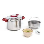 Tefal clipsominut'â® perfect autocuiseur 6 l, autocuiseur en acier inoxydable, tous feux, cuisson saine ... Tefal clipsominut'â® perfect autocuiseur 6 l, autocuiseur en acier inoxydable, tous feux, cuisson saine ...