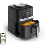 Tefal easy fry silence ey5528e0 friteuse unique 5 l autonome friteuse d'air chaud noir et acier inoxydable ...
