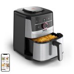 Tefal easy fry smart & silence ey572de0 friteuse unique 5 l autonome 1670 w friteuse d'air chaud noir ...