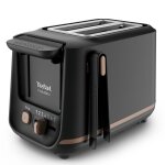 Tefal includeo tt5338 - grille - pain - 2 tranche - 2 emplacements - noir