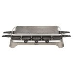 Tefal pierrade pr457b12 - raclette / pierre  griller - gris poivre