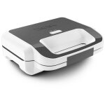 Tefal snack xl sw7011 gaufrier et appareil � croque - monsieur 850 w blanc et acier inoxydable